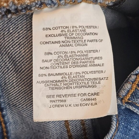 Madewell Jeans Women 27 29x26 Cali Demi Boot Button Fly Raw Hem Distressed Denim - Picture 12 of 13